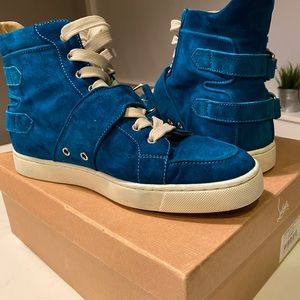 Louboutin Mickael Flat (Peacock color) men